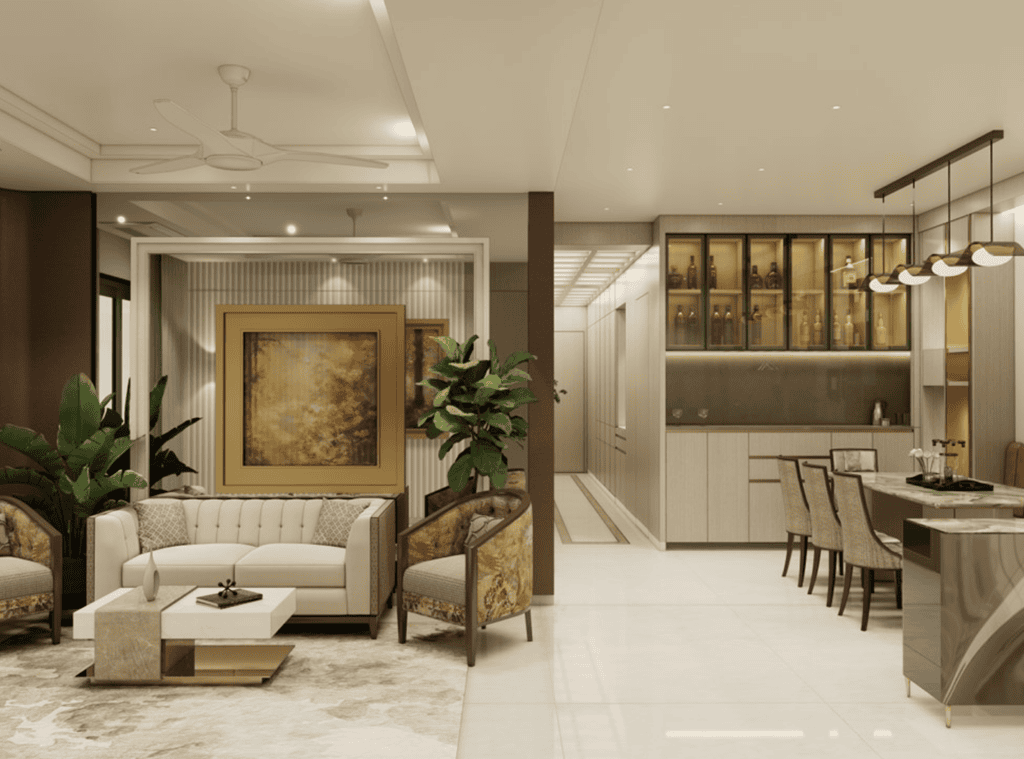 Private Apartment @ Gurgaon — luxury residential interior design by Ochreink, Gurgaon